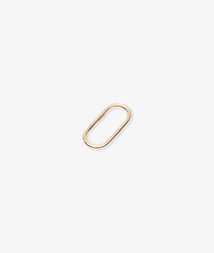 Yellow Gold Oval Ring Key Holder Keyring - Larusmiani - Modalova