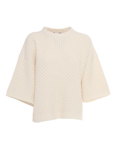 Grid Stitch Knit T-shirt - Fabiana Filippi - Modalova