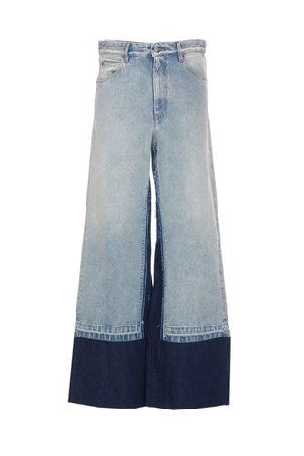 Logo Patch Panelled Jeans - MM6 Maison Margiela - Modalova