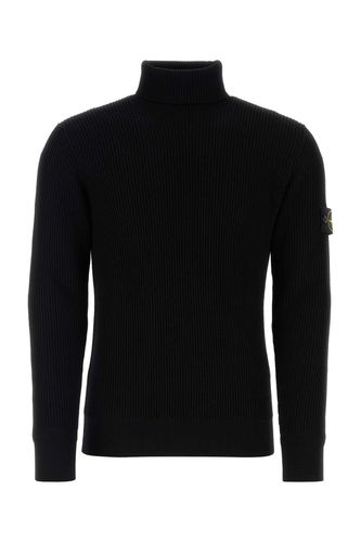 Stone Island Black Wool Sweater - Stone Island - Modalova