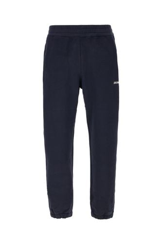 Zegna Navy Blue Cotton Pants - Zegna - Modalova