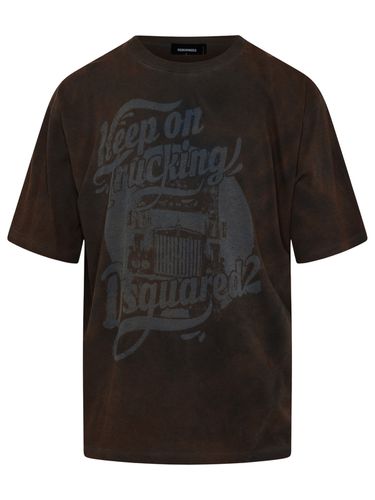 Dsquared2 Brown Cotton T-shirt - Dsquared2 - Modalova