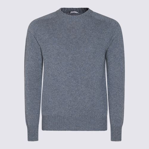 Malo Light Blue Wool Knitwear - Malo - Modalova