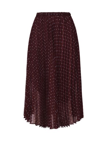 Polka Dot Pleated Chiffon Skirt - Pinko - Modalova