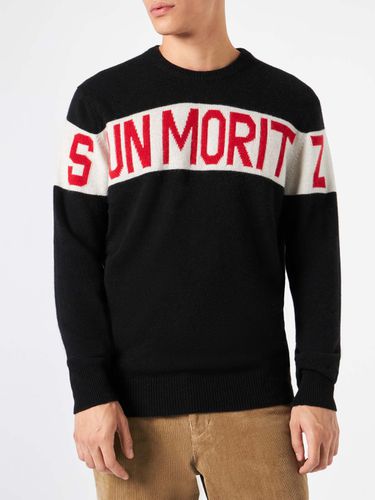 Man Sweater With Sun Moritz Print - MC2 Saint Barth - Modalova