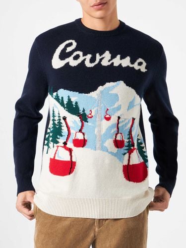 Man Sweater With Courmayeur Postcard - MC2 Saint Barth - Modalova