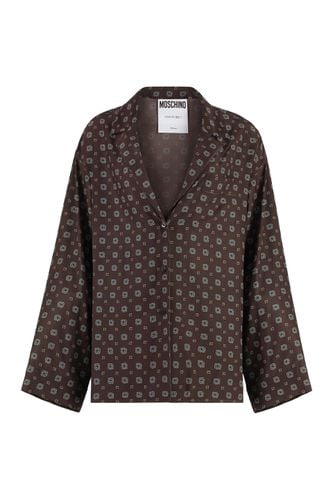 Moschino Printed Silk Shirt - Moschino - Modalova