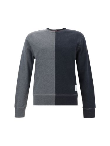 Grey bicolor Cotton Sweater - Thom Browne - Modalova