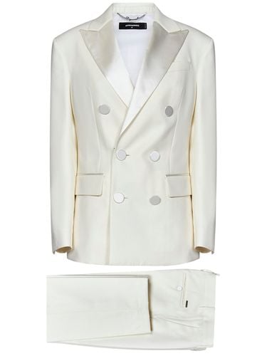 Boston Double-breasted Satin Suit - Dsquared2 - Modalova