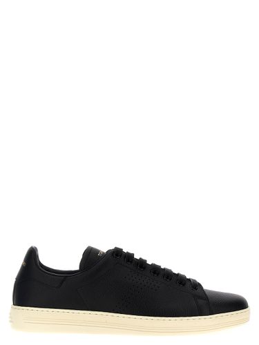 Tom Ford Logo Leather Sneakers - Tom Ford - Modalova