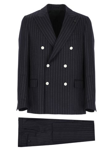 Wool Two-piece Pinstripe Set - Lardini - Modalova