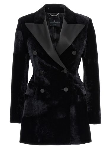 Velvet Double-breasted Blazer - Ermanno Scervino - Modalova