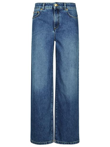 Moschino Blue Cotton Jeans - Moschino - Modalova