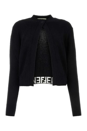 Fendi Black Viscose Blend Cardigan - Fendi - Modalova