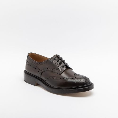 Bourton Espresso Burnished Calf Derby Shoe (leather Sole) - Tricker's - Modalova