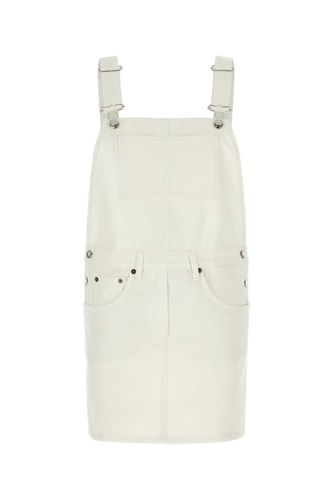 Prada White Denim Dungarees Dress - Prada - Modalova