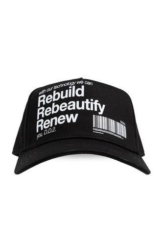 Slogan Printed Curved Peak Hat - Dsquared2 - Modalova