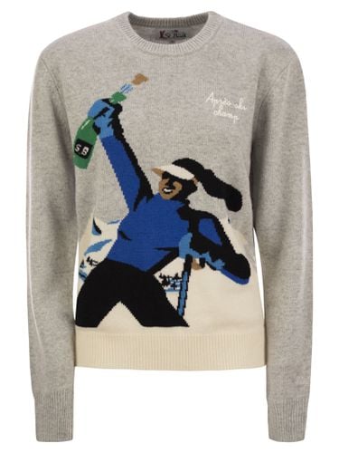 New Queen - Sweater With Jacquard Print Après-ski Champ - MC2 Saint Barth - Modalova