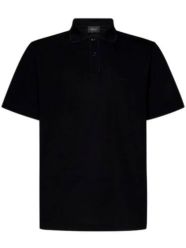 Brioni Black Cotton Polo Shirt - Brioni - Modalova