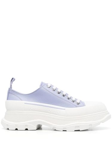 Lilac And White Tread Slick Laced Shoes - Alexander McQueen - Modalova