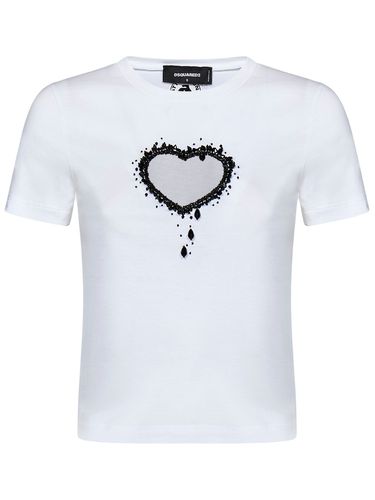 Dsquared2 Cut-out Cropped T-shirt - Dsquared2 - Modalova