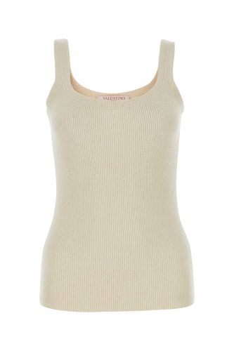 Sand Silk Tank Top - Valentino Garavani - Modalova