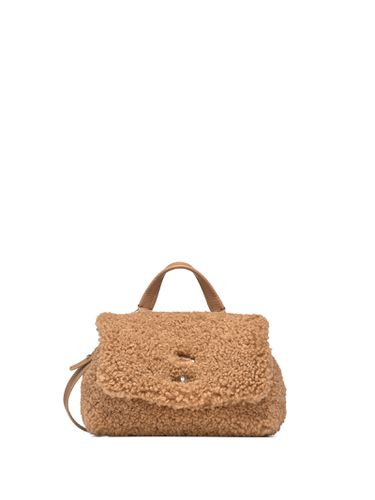 Dolly Baby Brown Teddy Postina Bag With Shoulder Strap - Zanellato - Modalova