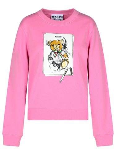 Moschino Pink Cotton Sweatshirt - Moschino - Modalova