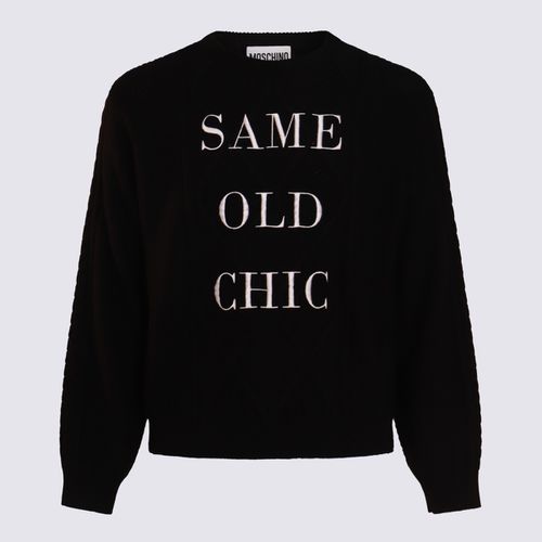 Moschino Black Wool Knitwear - Moschino - Modalova