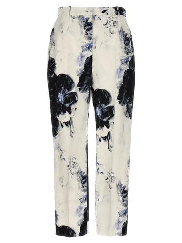 Floral Print Viscose Trouser - Alexander McQueen - Modalova