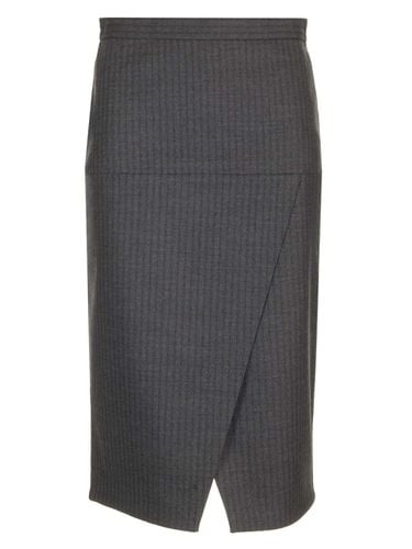 Fendi Pinstriped Wool Pencil Skirt - Fendi - Modalova