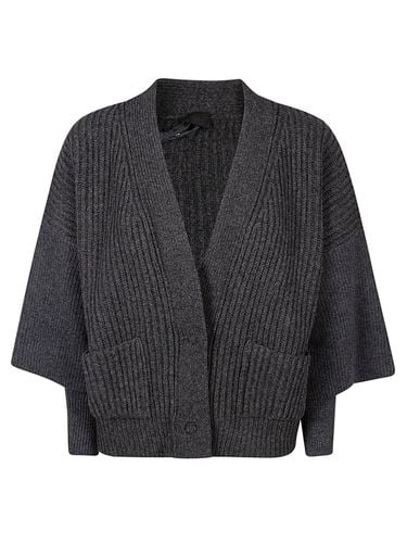 Layered Ribbed-knit V-neck Cardigan - Pinko - Modalova