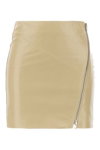 Cappuccino Nappa Leather Mini Skirt - Isabel Marant - Modalova