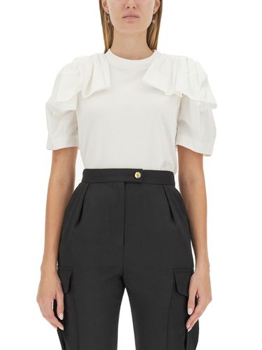 T-shirt With Ruffles - Alexander McQueen - Modalova