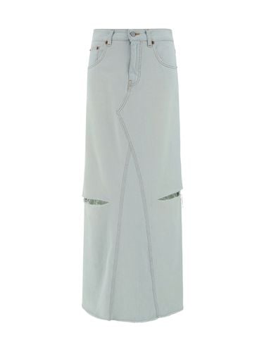 Denim Long Skirt - MM6 Maison Margiela - Modalova