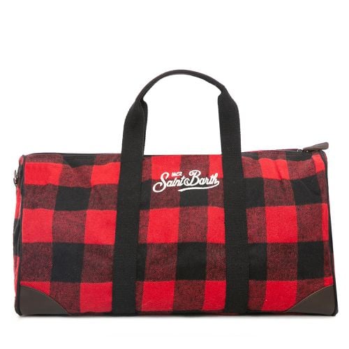 Tartan Print Travel Bag - MC2 Saint Barth - Modalova