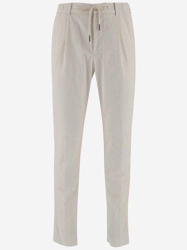 Stretch Cotton Velvet Pants - Tagliatore - Modalova