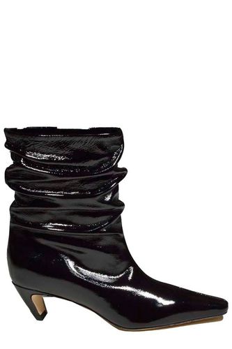 MSGM Ruched Detail Ankle Boots - MSGM - Modalova