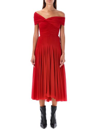 Midi Draped Dress - Philosophy di Lorenzo Serafini - Modalova