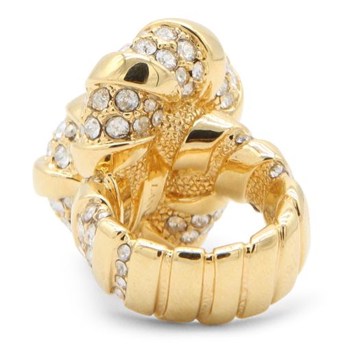 Lanvin Golden Brass Melodie Ring - Lanvin - Modalova