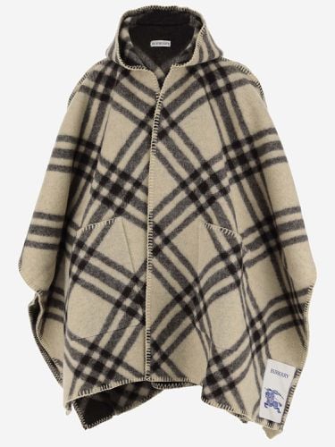 Burberry Embroidered Wool Cape - Burberry - Modalova