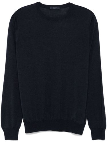 Virgin Wool-silk Blend Sweater - Fay - Modalova