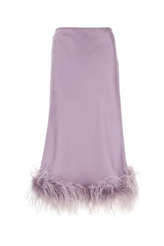 Miu Miu Lilac Satin Skirt - Miu Miu - Modalova