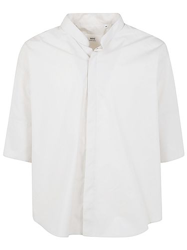 Mandarin Collar Shirt - Ami Alexandre Mattiussi - Modalova