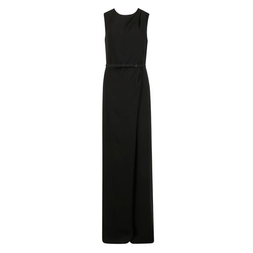 Belted Crewneck Sleeveless Dress - Max Mara - Modalova