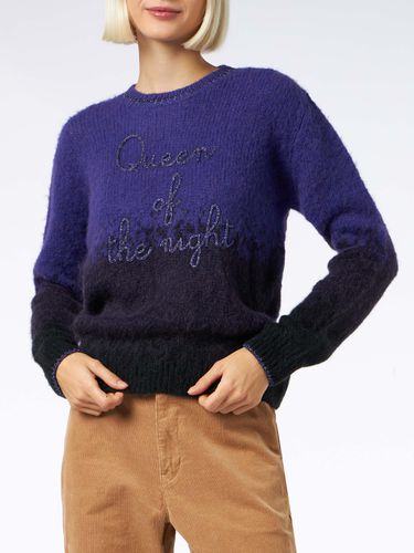 Woman Crewneck Soft Sweater With Queen Of The Night Embroidery - MC2 Saint Barth - Modalova