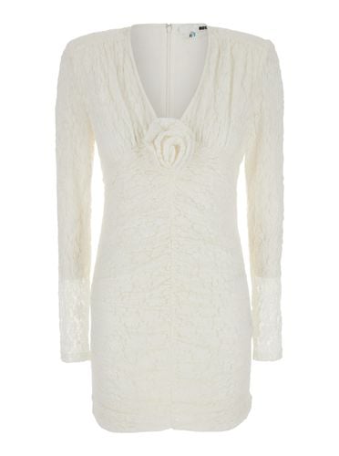 Lace Mini Dress With Removable Flower Detail - Rotate by Birger Christensen - Modalova