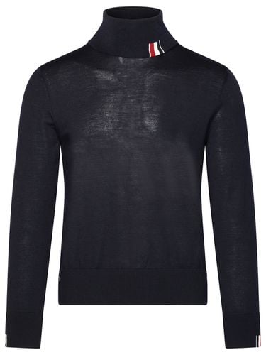 Navy Virgin Wool Sweater - Thom Browne - Modalova