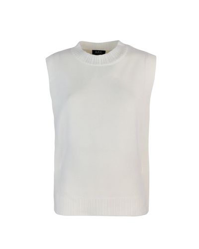 Crewneck Knitted Vest A. P.C - A.P.C. - Modalova