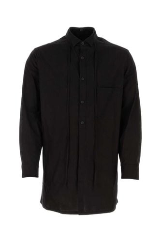 Yohji Yamamoto Black Cotton Shirt - Yohji Yamamoto - Modalova